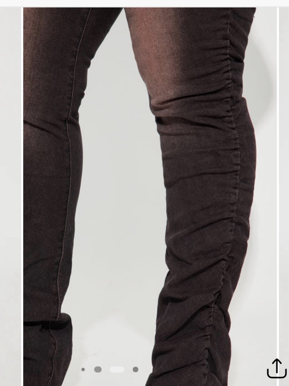 Fashion Nova Women’s Mocha stacked stretch skinny Jeans - Picture 4 of 6